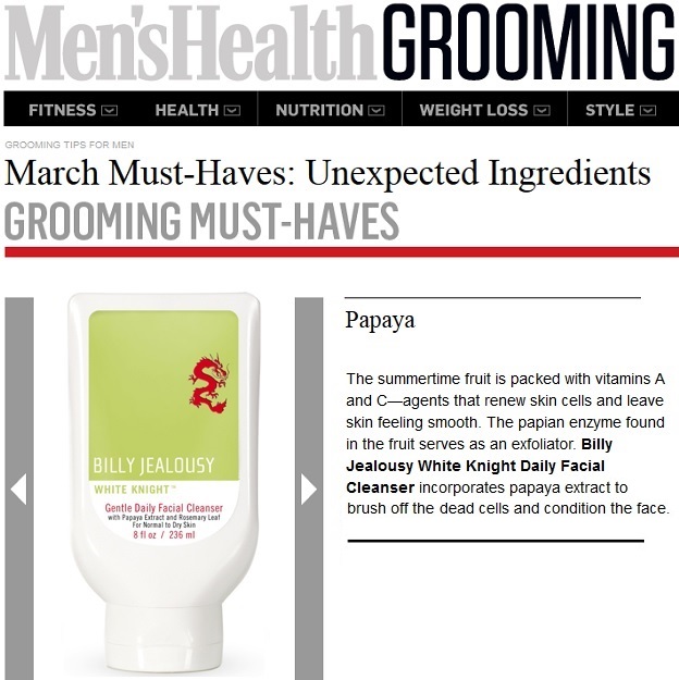 Billy Jealousy White Knight Gentle Daily Facial Cleanser featured in Men's Health